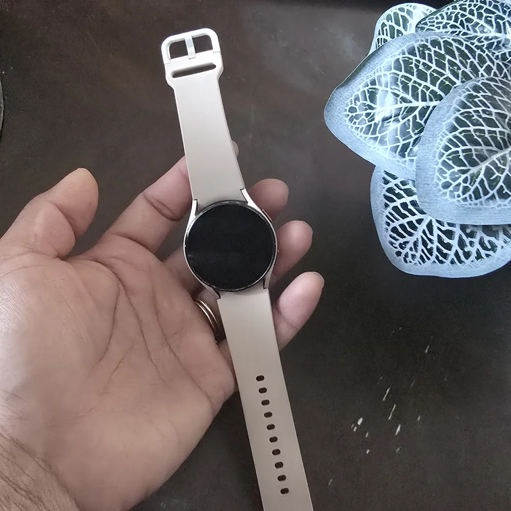 Samsung Smartwatch with Beige Strap